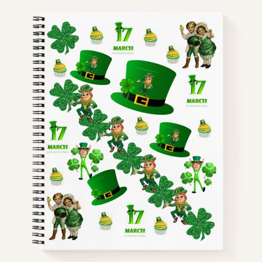 Spiraal Notitieboek St. Patrick's Day (Voorkant)
