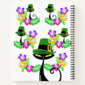 Spiraal Notitieboek St. Patrick's Day Cat Floral (Achterkant)