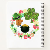 Spiraal Notitieboek St. Patrick's Day Teddy Bear (Achterkant)