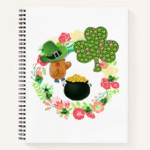 Spiraal Notitieboek St. Patrick's Day Teddy Bear (Voorkant)
