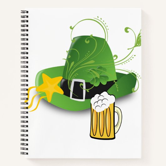 Spiraal Notitieboek St. Patrick's Shamrock Beer (Voorkant)