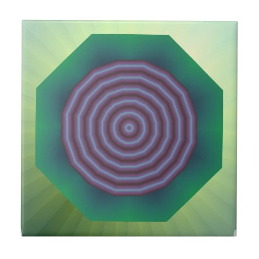 Spiraal ontwerp tegeltje (Voorkant)