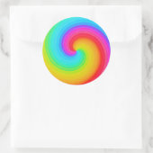Spiraal Regenboog van Hoop Sticker (Tas)