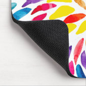 Spiraal regenboog waterverf abstract muismat (Hoek)