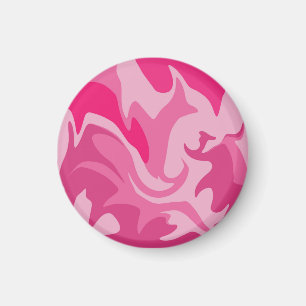 Spiraal roze tint kleuren magneet