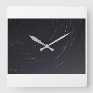 Spiraal Ster Vierkante Wandklok Klok