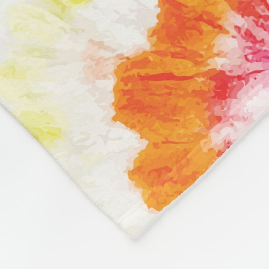 Spiraal stropdas-kleurstof, regenboog wervelpatroo fleece deken (Hoek)