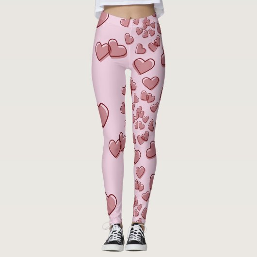 Spiraal van het hart leggings (Voorkant)