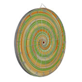 Spiraal van leuke citruskleuren dartbord (Voorkant Links)