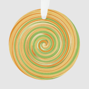 Spiraal van leuke citruskleuren ornament