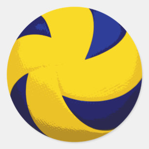 Spiraal Volleybal Stickers