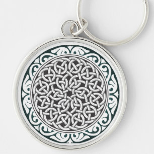 Spiraaldraad zoals patroon Designer Sleutelhanger