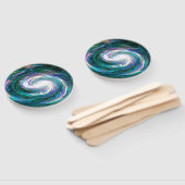 Spiraalmelkweg in de ruimte handwaaier (Niet-gemonteerd)