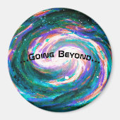 Spiraalmelkweg in de ruimte magneet (Voorkant)