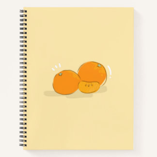 Spiraalnotitieboek van oranje kleur notitieboek