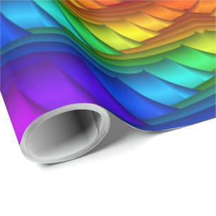Spiraalpapier voor regenboogstralen cadeaupapier