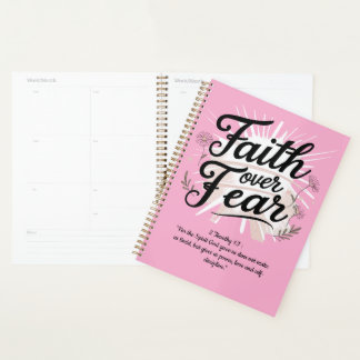 Spiraalplanner met 2 Timoteüs 1:7 Bijbelvers Planner