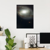 Spiraalstelsel NGC 4319 en Quasar Markarian 205 Poster (Thuiskantoor)