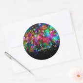 Spiraalstickers van glas 2 ronde sticker (Envelop)