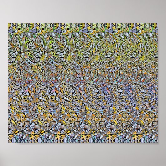 Spiraalvormen - Verborgen 3D-afdrukken Poster (Voorkant)