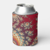 Spiraalvormig bloempatroon blikjeskoeler (Blikje Voorkant)