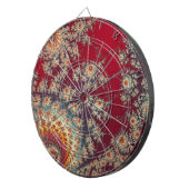 Spiraalvormig bloempatroon dartbord (Voorkant Rechts)