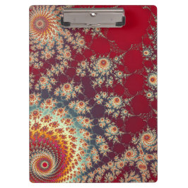 Spiraalvormig bloempatroon klembord