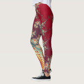 Spiraalvormig bloempatroon leggings (Links)