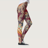 Spiraalvormig bloempatroon leggings (Rechts)