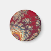 Spiraalvormig bloempatroon magneet (Voorkant)