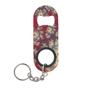 Spiraalvormig bloempatroon mini flessenopener
