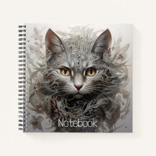 Spiraalvormig notitieboek met een steampunk