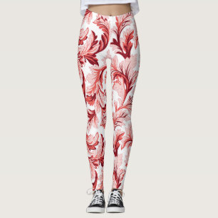 spiraalvormige barokke bladeren, decoratief. leggings