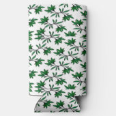 Spiraalvormige bladgroene takken wit (Achterkant)