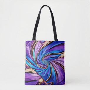 spiraalvormige canvas tas