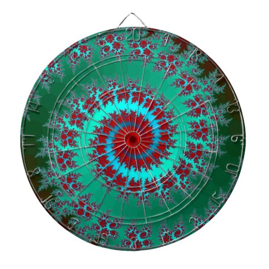 Spiraalvormige Fractal Dart Board Dartbord (Voorkant)