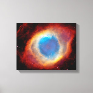 Spiraalvormige planetaire nevel NGC 7293 - Oog van Canvas Afdruk