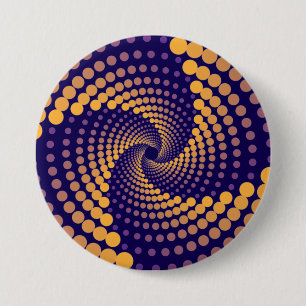 spiraalvortexpatroon ronde button 7,6 cm