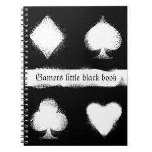 Spiral Book met Grunge Style Card Suite Notitieboek