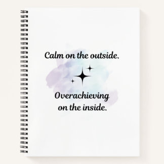 Spiral-Bound Hardcover Notitieboek van Overachieve