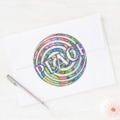 Spiral Circle Peace Ronde Sticker (Envelop)