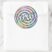Spiral Circle Peace Ronde Sticker (Tas)