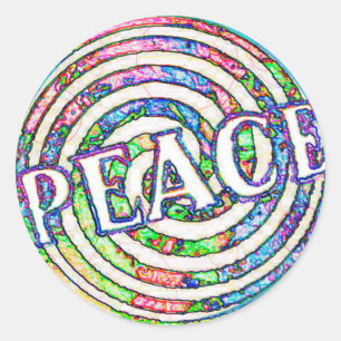 Spiral Circle Peace Ronde Sticker