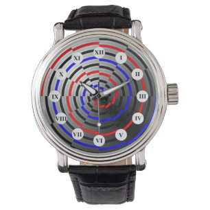 Spiral Cone (Roman Face) van Kenneth Yoncich Horloge