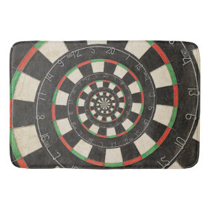 Spiral Dart Board Droste Bath Mat