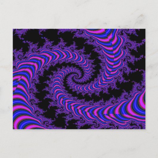 Spiral-fractal Briefkaart (Voorkant)