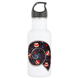 Spiral Galaxy Beach Planets Funny Astronomie Waterfles