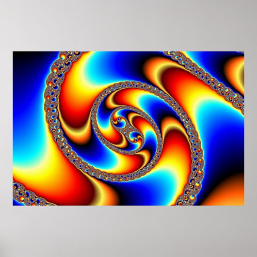 Spiral Galaxy - Fractal Art Poster (Voorkant)