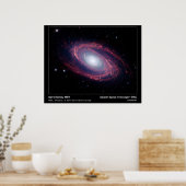 Spiral Galaxy M81 - Spitzer Space Telescope Poster (Keuken)
