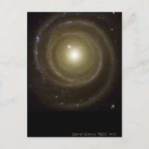 Spiral Galaxy NGC 4622 Spins achterwaarts Briefkaart